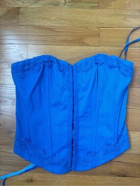Blue Strapless Princess Polly Corset Top
